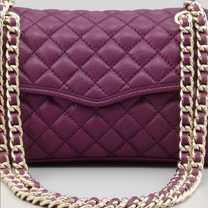 Rebecca Minkoff mini quilted affair in plum